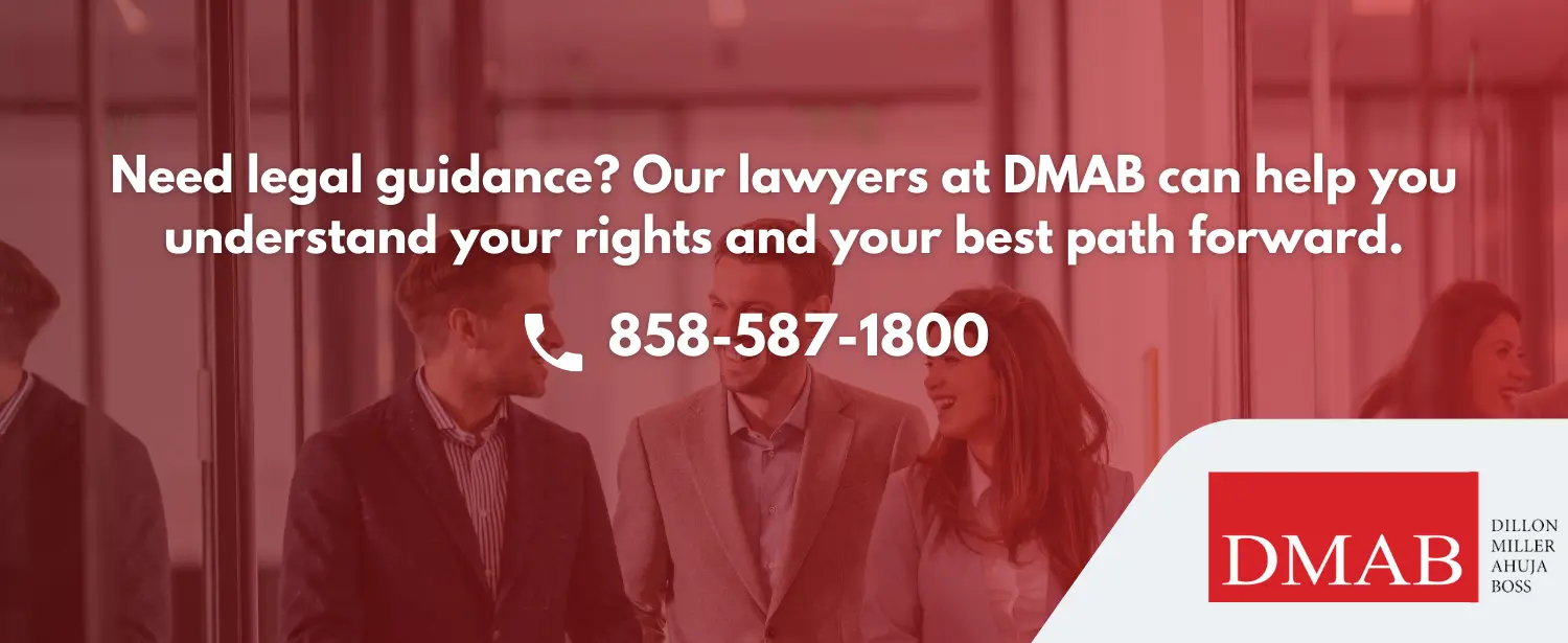 Lawyers at DMAB offering legal guidance with contact information, emphasizing understanding rights and subleasing terms.