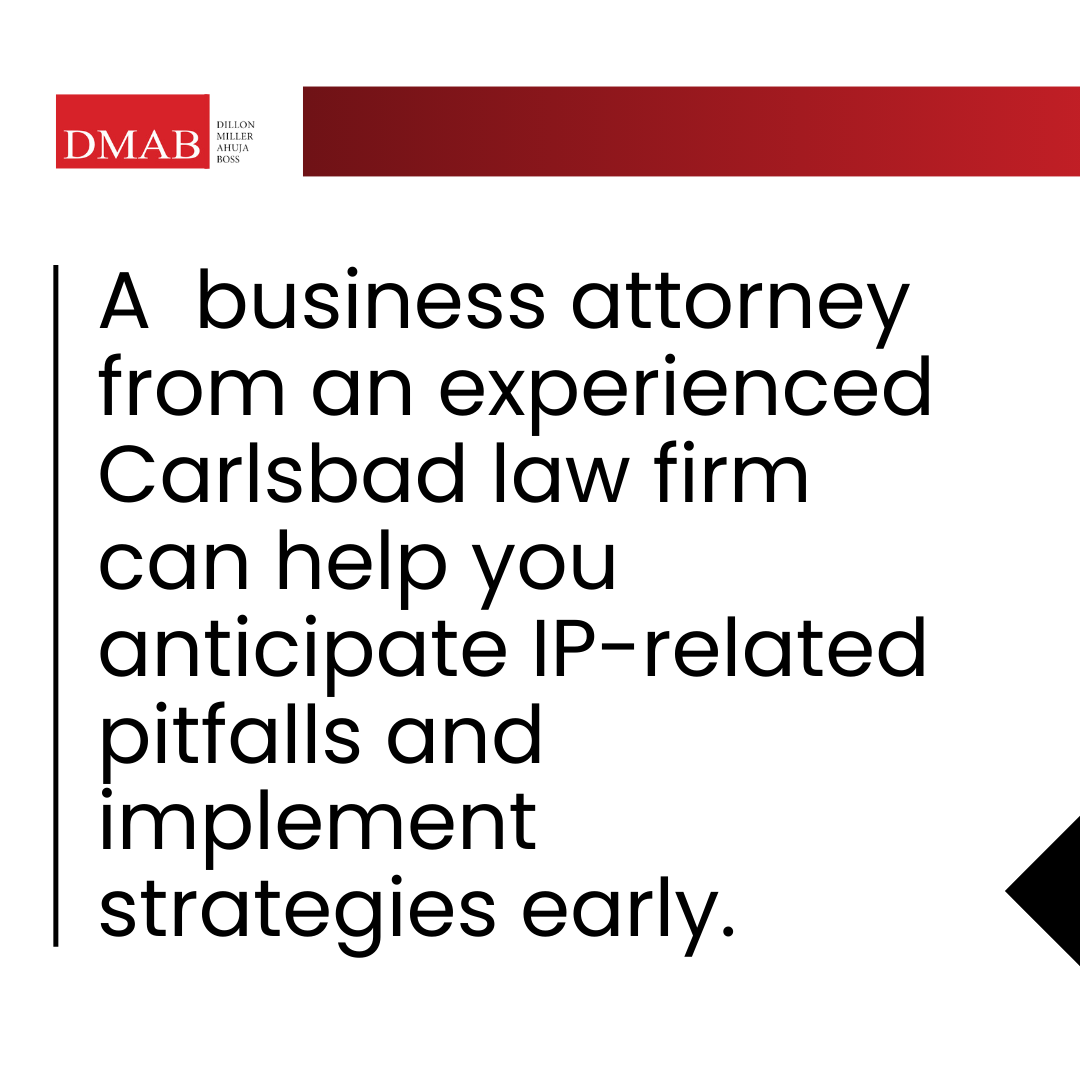 Business attorney in Carlsbad, CA helping small businesses identify and protect intellectual property early