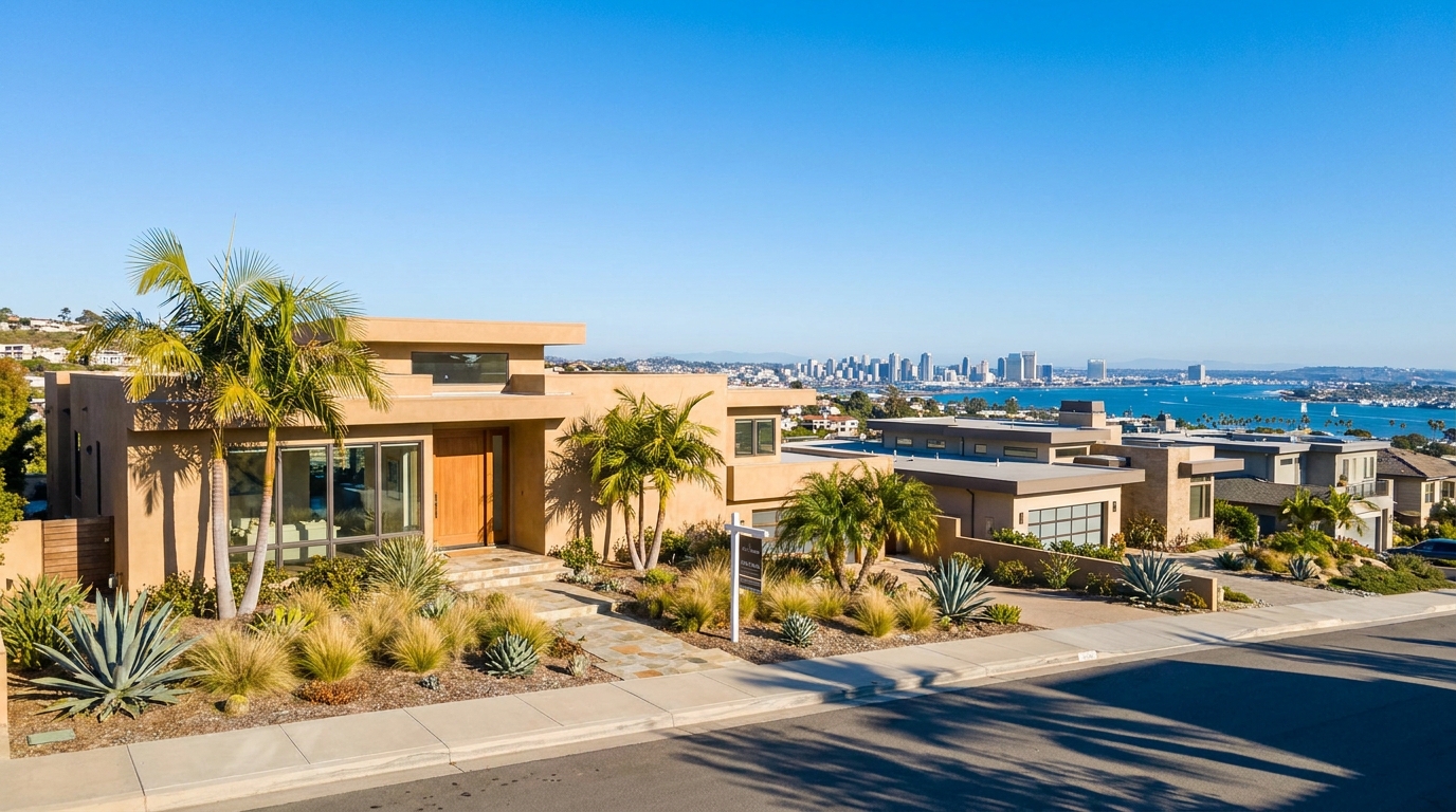 High-value California residence overlooking the coast, symbolizing trusts, wills, and property ownership.