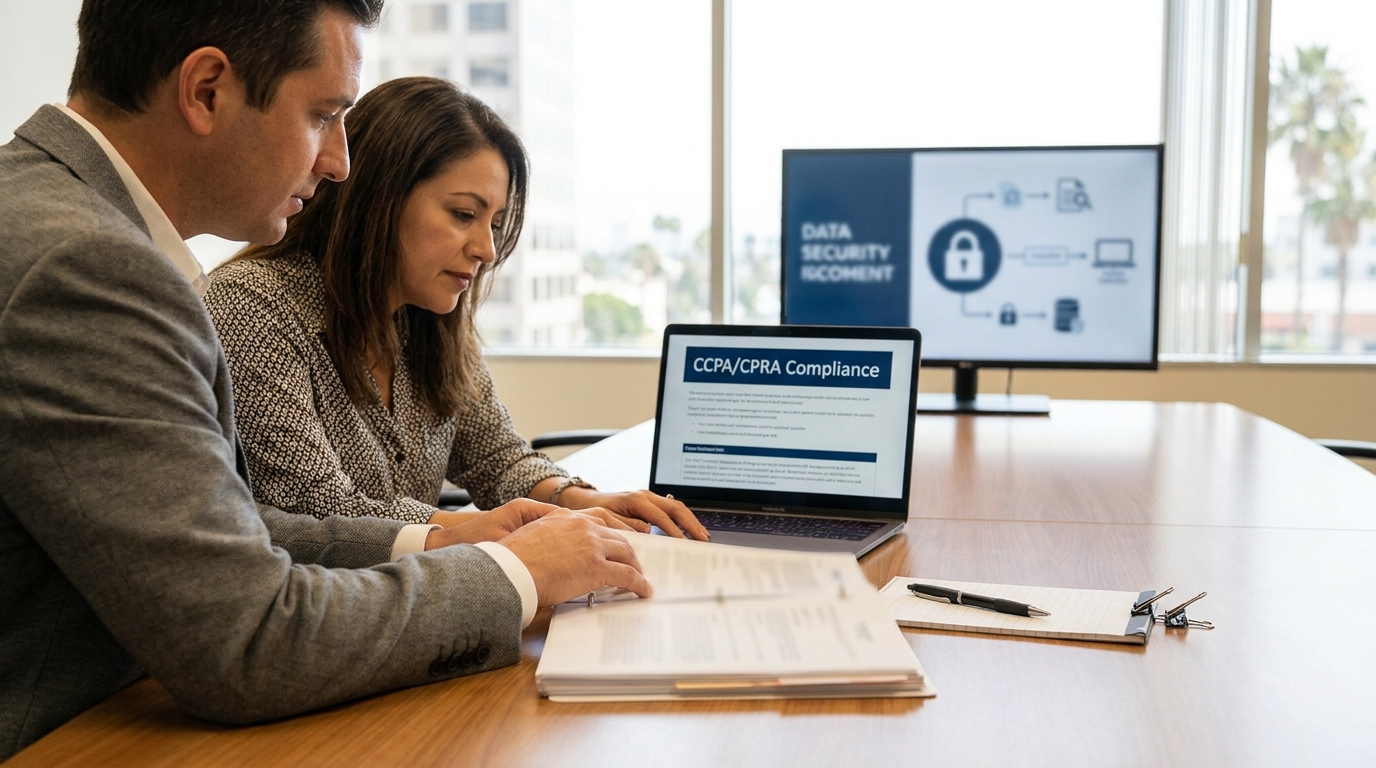 Technology attorney advising a California company on data security and CCPA and CPRA compliance
